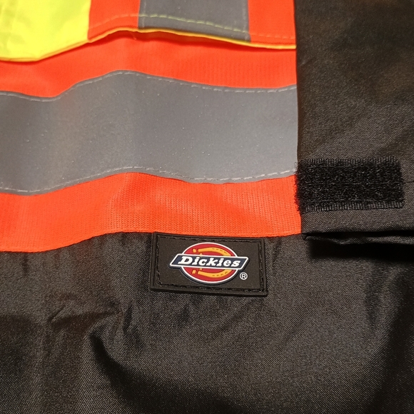 Dickies Hi Vis 2-Piece Safety Rain Suit yellow black orange 3M men size MEDIUM - Picture 3 of 13